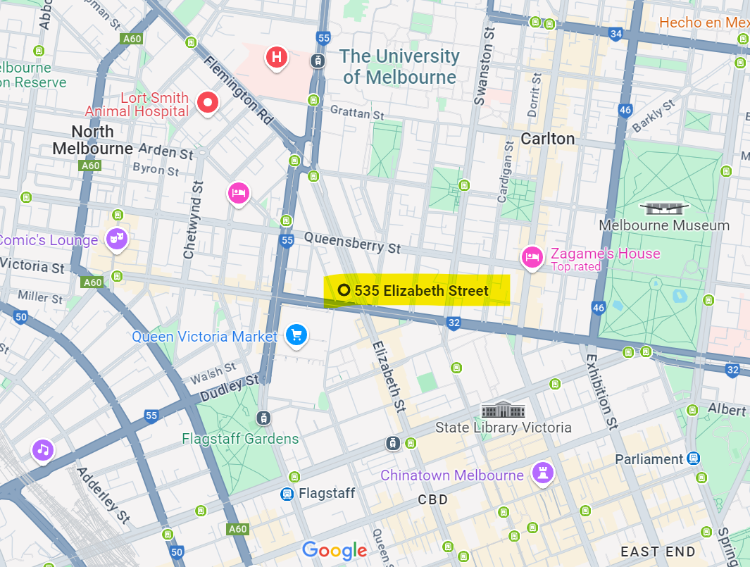 535 Elizabeth Street map