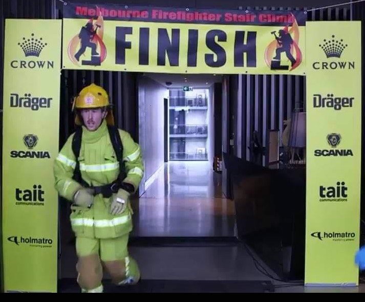 Stair climb finish